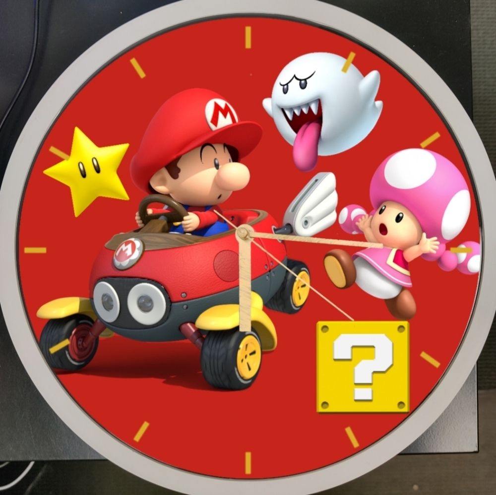 Mario mini led wall clock